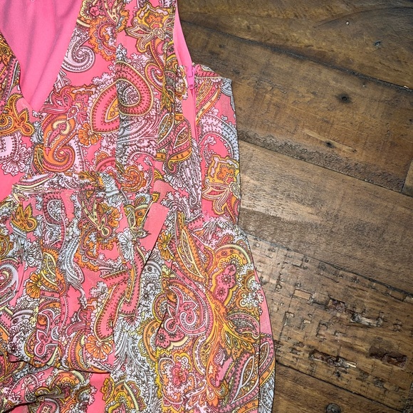 H&M pink paisley print dress - Picture 3 of 4